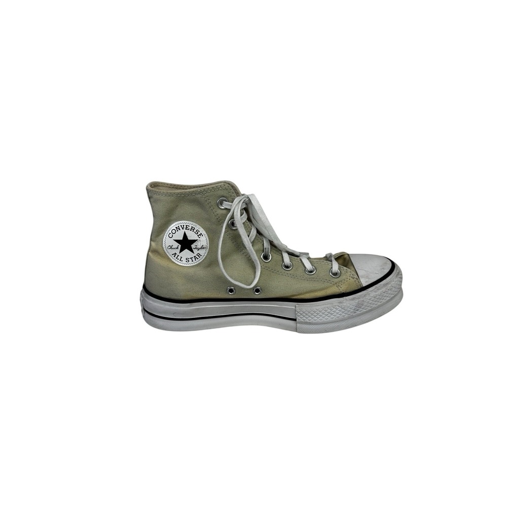 Converse Women's Chuck Taylor All Star Beige High Top‎ Sneaker Sz 9 Basketball - Picture 6 of 14